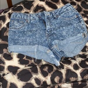 Denim High Waisted Shorts
